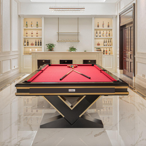 Hiboy台球桌家用标准型室内美式黑8桌球台商用九球桌乒乓2合1案子
