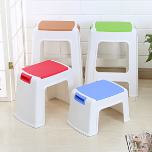塑料凳子家用加厚儿童矮凳洗澡卫生间浴室方凳大人结实小板凳高凳