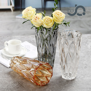轻奢欧式水晶系列玻璃花瓶客厅小号床头台面插花鲜花干花百合卧室