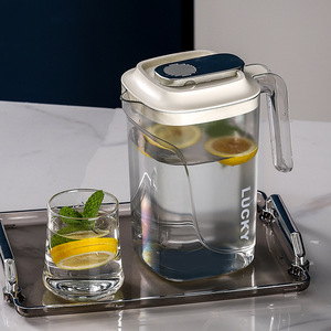 冷水壶大容量家用凉水壶储水耐高温凉杯泡茶凉白开果汁饮料桶塑料