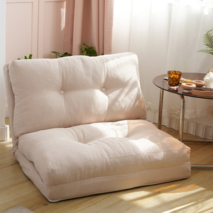 韩国短绒懒人沙发可躺可睡榻榻米沙发座椅躺椅卧室折叠两用沙发床