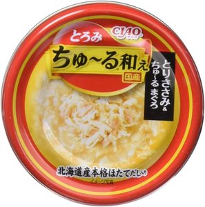 日本制造原装进口Ciao新上市啾噜浓汤猫罐头猫零食鸡肉瑶柱