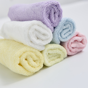 CC19 敲软~外贸日单幼儿园100竹纤维小方巾毛巾面巾洗澡巾童巾
