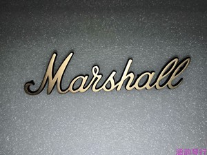 马歇尔标志牌音箱标牌牌子marshall logo蓝牙音箱标牌定制出售