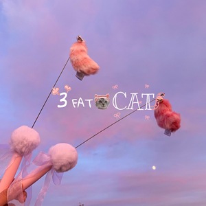 满30包邮3fat原创手作逗猫棒铃铛猫咪互动幼猫玩具粉尾巴的猫迷你