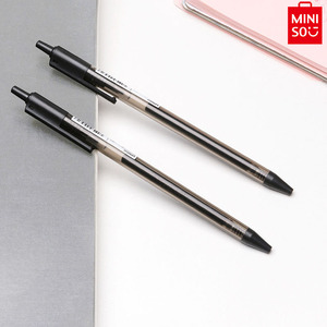 MINISO名创优品简约系列中性笔按动式签字笔顺滑舒适学生圆珠笔