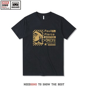 保罗皮尔斯T恤纯棉短袖男夏季新款Paul Pierce34号篮球衣服球星新