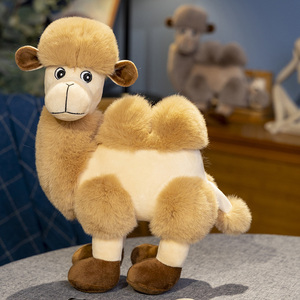 仿真骆驼公仔动物园玩偶骆驼毛绒玩具超软可爱旅游礼物纪念品出口