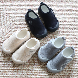 宝宝地板鞋幼儿园室内鞋儿童棉拖包跟2024年新款女童二棉鞋男童鞋