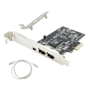 台式PCI-E1394卡 DV HDV高清视频采集卡火线卡PCIE1X接口 VIA芯片