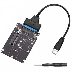 M.2 NGFF MSATA二合一转SATA串口 USB3.0转接盒线SSD固态硬盘盒套