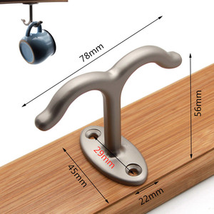 欧式挂钩单个倒装钩吊装钩吊钩衣柜衣服金属衣帽钩墙壁衣钩单钩