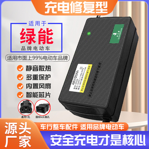 适用于绿能电动车电瓶车充电器48V12AH60V20AH72V国标正品快充