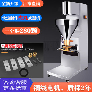 肉丸机成型机商用立式全自动鱼丸牛肉丸实心丸子台式蛇饲料丸子机