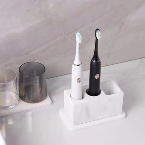 硅藻泥牙刷架收纳置物架电动牙刷架吸水摆放洗手台情侣牙刷摆放