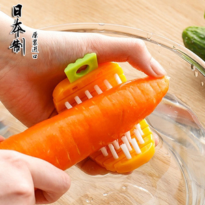 日本进口可弯曲水果蔬菜清洁刷果蔬刷洗蔬菜神器土豆山药去泥刷子