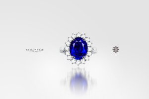 【锡兰之星】蓝宝石花型戒指