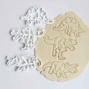 恐龙卡通动物手工宝宝饼干模具 3D立体霸王龙翻糖烘焙DIY造型工具