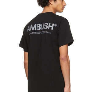 日本潮牌 AMBUSH短袖T恤 新款反光字母 Logo明星Ins同款男女Tee潮