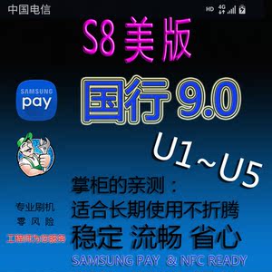 三星刷机救砖美版S8刷国行9.0 one ui美版S8+NOTE8电信HD救黑砖U6