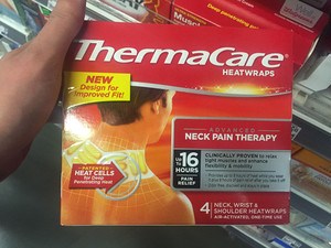 美国直邮 刘涛推荐 ThermaCare 热敷包袋祛痛贴肩颈部肌肉酸痛9片