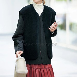 45折 包邮包税日本代购DAMA绗缝棉袄夹克外套+背心两件套女装