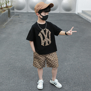 韩国男童酷帅夏装2024新款套装炸街洋气背心儿童两件套潮时髦童装