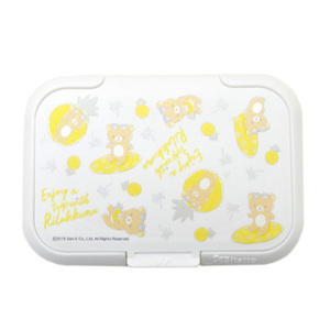 现货日本正品SAN-X正版轻松熊菠萝粘贴型湿巾纸盖重复使用日本制Y