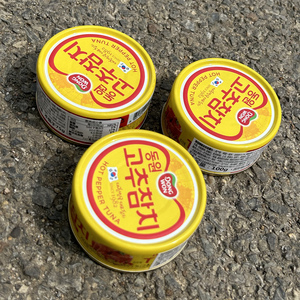 东远辣椒金枪鱼罐头100g*3罐韩国进口紫菜包饭拌面零食