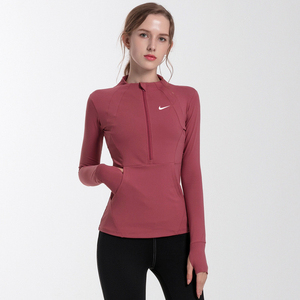 耐克Nike瑜伽外套女款长袖速干紧身衣训练跑步普拉提健身运动上衣