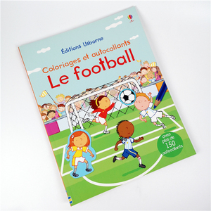 J8 Usborne原版 法语 贴纸着色书 Le Football 平装