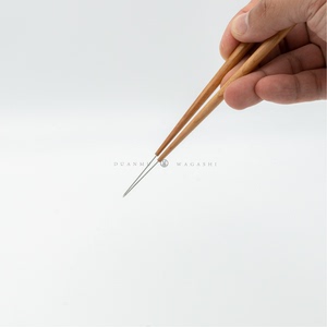 日本和果子工具专用细工针针切和菓子剪刀木质实木菊针端木唐菓