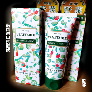 韩国进口罗美GEO野菜洗面奶控油锁水面部泡沫洁面卸妆乳120ML包邮