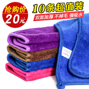 韩国抹布吸水不掉毛抹灰布擦家具专用保洁茶台擦桌布打扫卫生毛巾