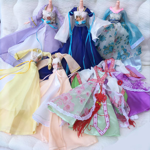 换装中国风古装娃娃洋娃古代古典仙女民族公主服装衣服女孩玩具