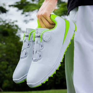 真皮高尔夫球鞋白色高尔夫鞋情侣牛皮鞋防滑防水男女高尔夫运动鞋