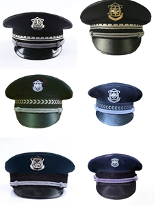 特价处理保安大檐帽布面网眼新式保安服帽子大盖帽物业执勤保安
