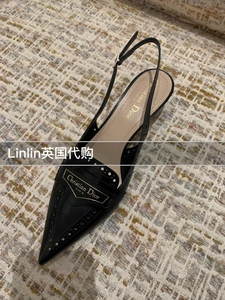 Linlin英国代购 Dior迪奥 24年春夏新款女款 Boy镂空细节低跟凉鞋