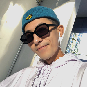 韩国新款夜店蹦迪小框墨镜女超原宿复古个性嘻哈潮人男士太阳眼镜