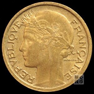 满30包邮 法国50分1931-1941铝青铜自由女神18mm欧洲外国钱币硬币