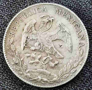 外币北美洲 墨西哥1896年ZS FZ鹰洋银币银元花边鹰洋保真在华流通