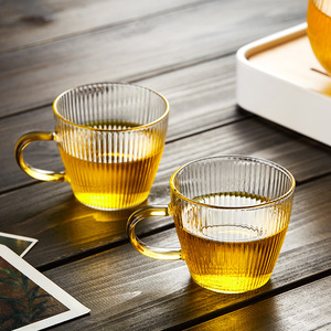玻璃小茶杯家用茶道杯子单只耐高温品茗杯个人专用茶具配件主人杯