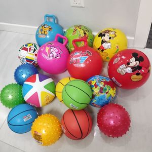 伊诺特地图球按摩球儿童小皮球足球幼儿园宝宝球类玩具球类弹力球