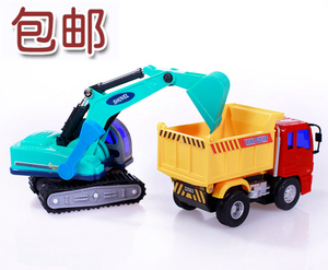 包邮力利玩具 工程车系列 小型挖掘车+卸斗车组合 32521 强力惯性