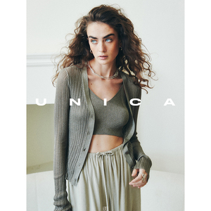 UNICA/口碑经典升级日本进口贵价感金属闪葱纱线吊带针织防晒套装