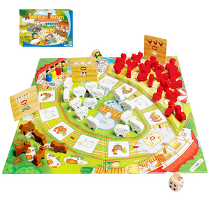 欧蒙贝乐多快乐农场玩具幼儿园儿童益智桌面亲子互动多功能游戏棋