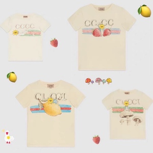【王炸系列】意大利设计柠檬草莓蘑菇小兔子鹅男女童印花纯棉T恤
