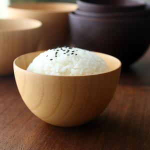 班意 天然整木原木色大中小号酸枣木碗日式餐厅碗米饭面条儿童碗