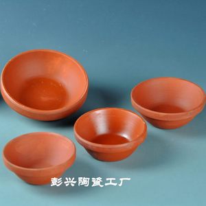 原生态土碗酒碗紫砂米饭碗土陶碗 陶瓷蒸饭碗粗陶碗家用陶碗米钵