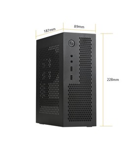 ITX迷你小2U/1U工控机箱壁挂H110/H81/H310/H610主板com/A09显卡